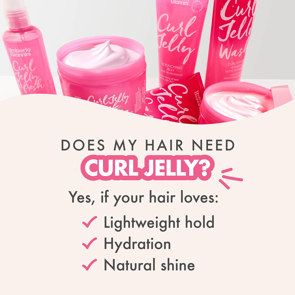 Umberto Giannini Curl Jelly Shine Leave-In Conditioning Curl Balm 180ml-Leave-in Cream-Aladin Beauty