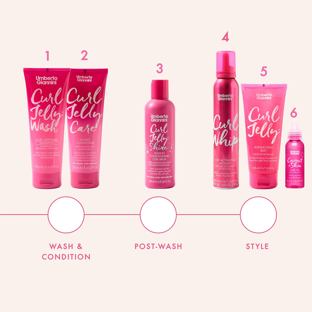 Umberto Giannini Curl Jelly Shine Leave-In Conditioning Curl Balm 180ml-Leave-in Cream-Aladin Beauty