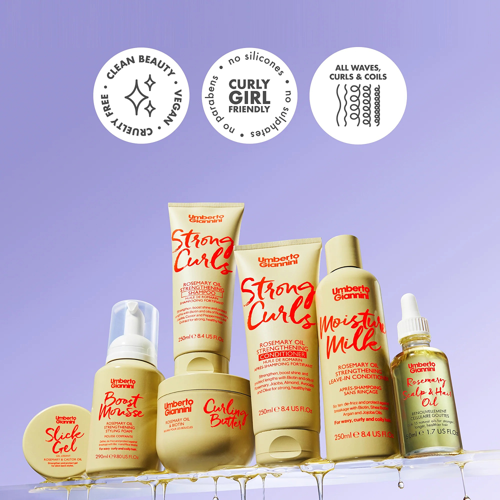 Umberto Giannini Strong Curls Rosmarinöl & Biotin Lockenbutter