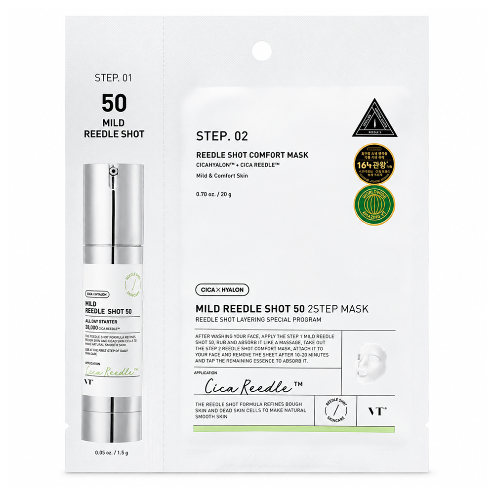 Vt Cosmetics Mild Reedle Shot 50 2-Stufen-Maske – 1 St.