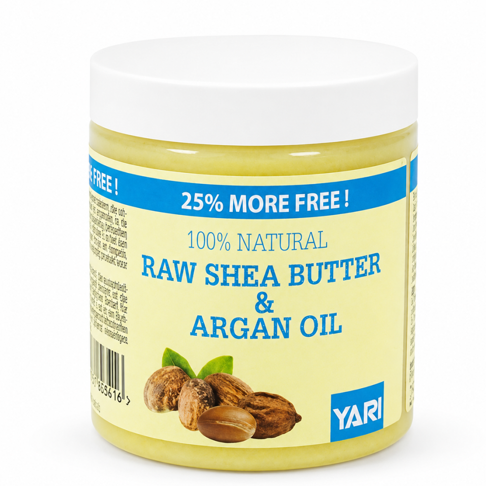 Yari Natürliche rohe Shea Butter & Arganöl 250ml