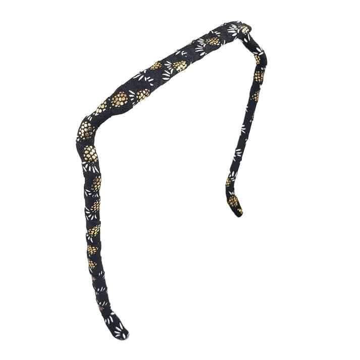 Zazzy Bandz Goldene Ananas auf Schwarz