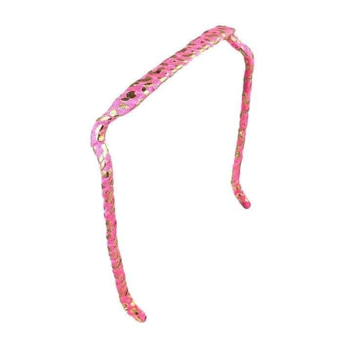 Zazzy Bandz Pink und Gold Leopardengewickelt