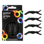 Framar Gummi-Haarspangen 4er-Pack
