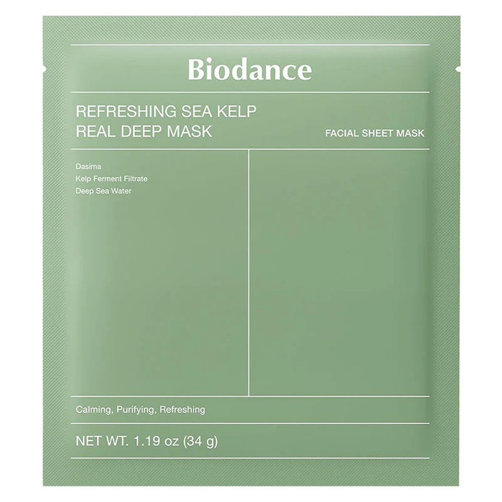 Biodance Erfrischende Meeresalgen-Echt-Tiefenmaske 1 Box 34g X 4 Stück