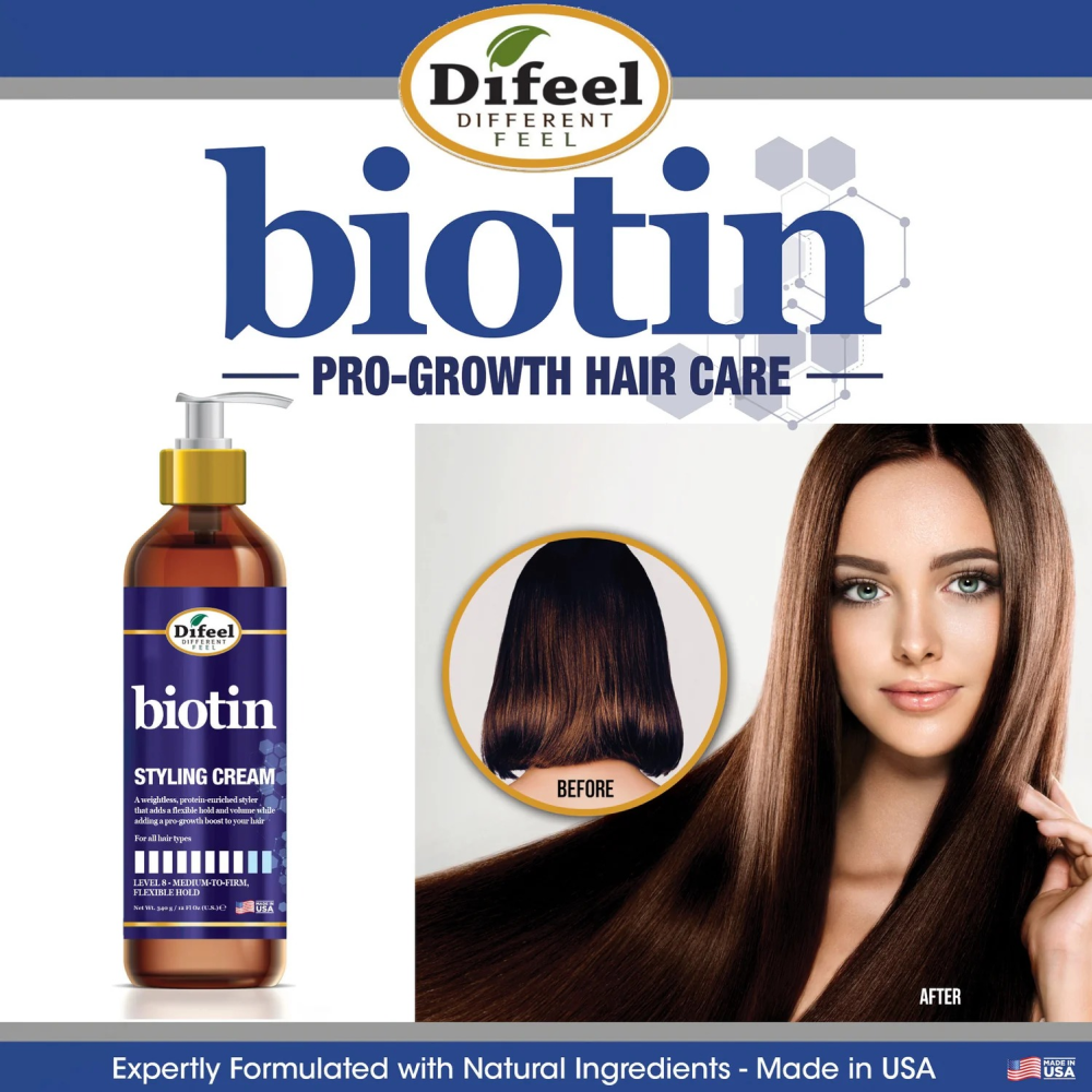 Difeel Biotin Styling Cream 12oz-All-Aladin Beauty
