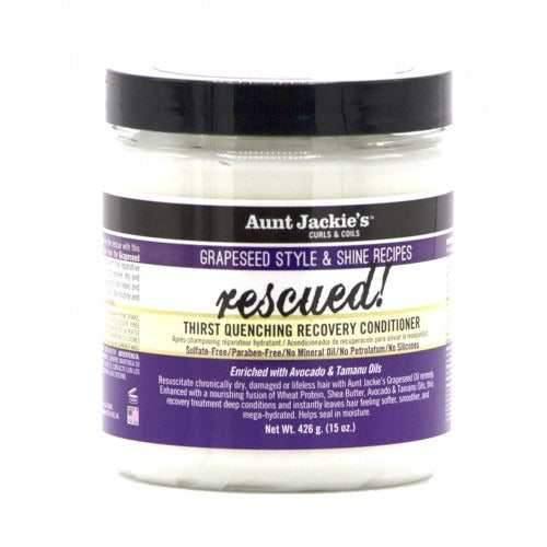 Aunt Jackie's Grapeseed Rescued! Thirst Quenching Recovery Acondicionador 426g - Aladin Beauty