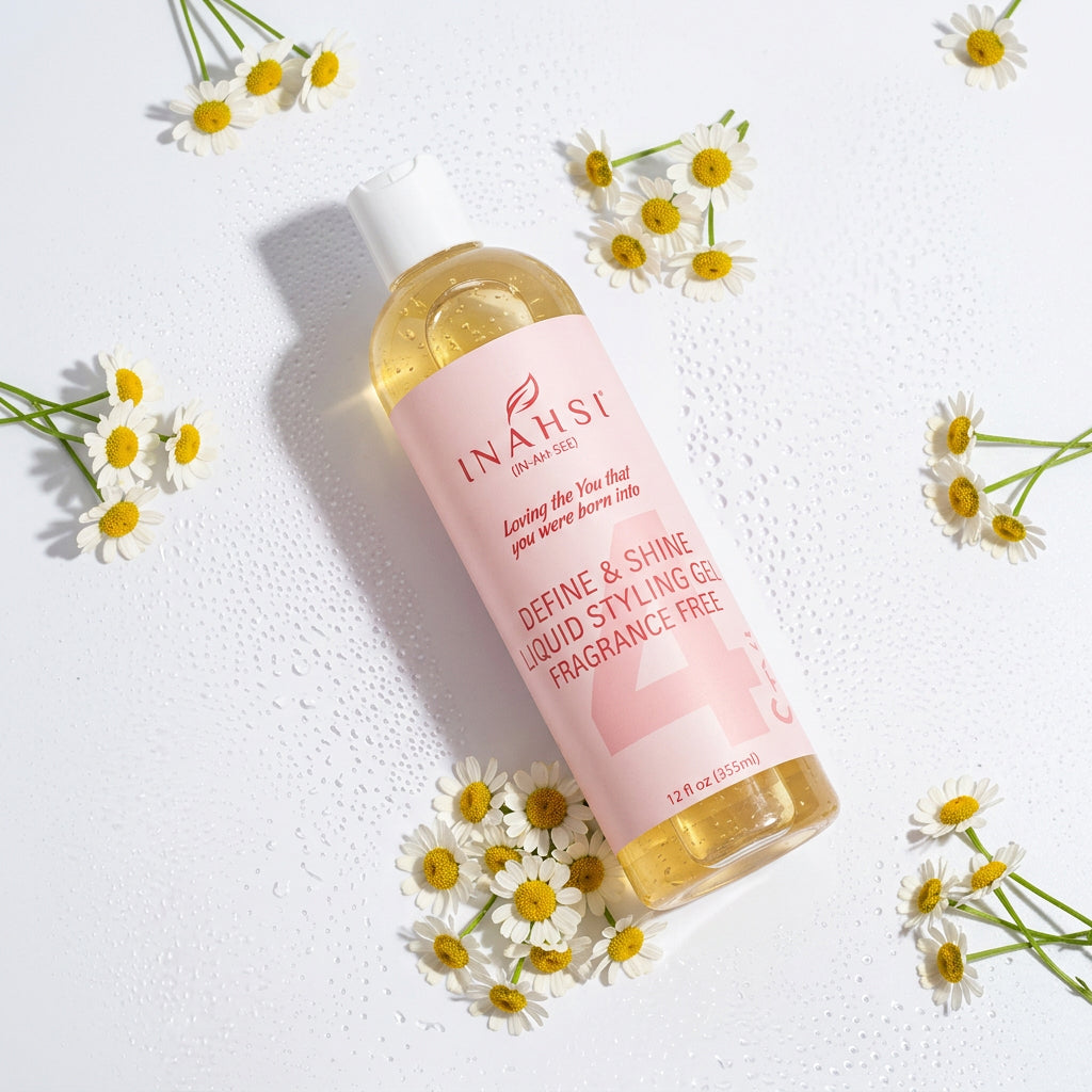Inahsi Naturals Define & Shine Flüssiges Styling Gel Ohne Duftstoffe