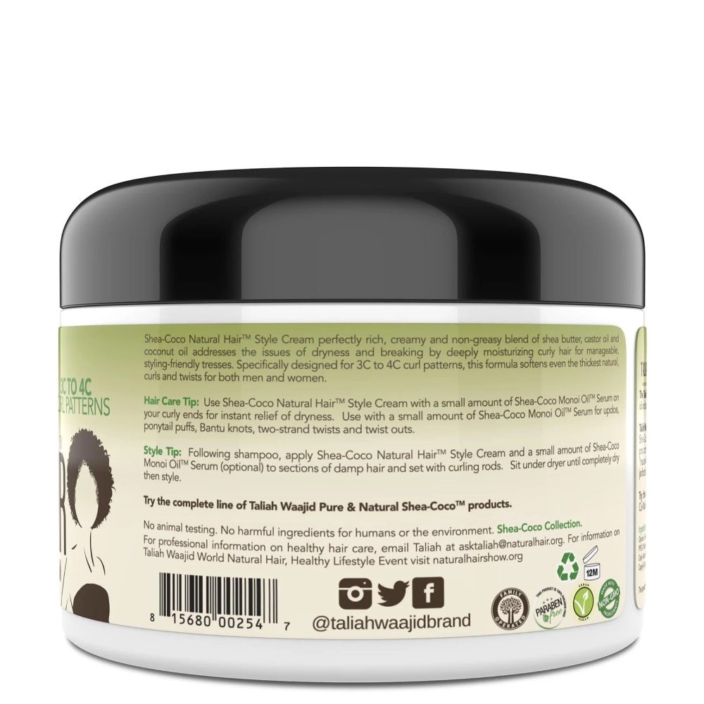 Taliah Waajid Shea Coco Natural Hair Style Cream 8oz-All-Aladin Beauty