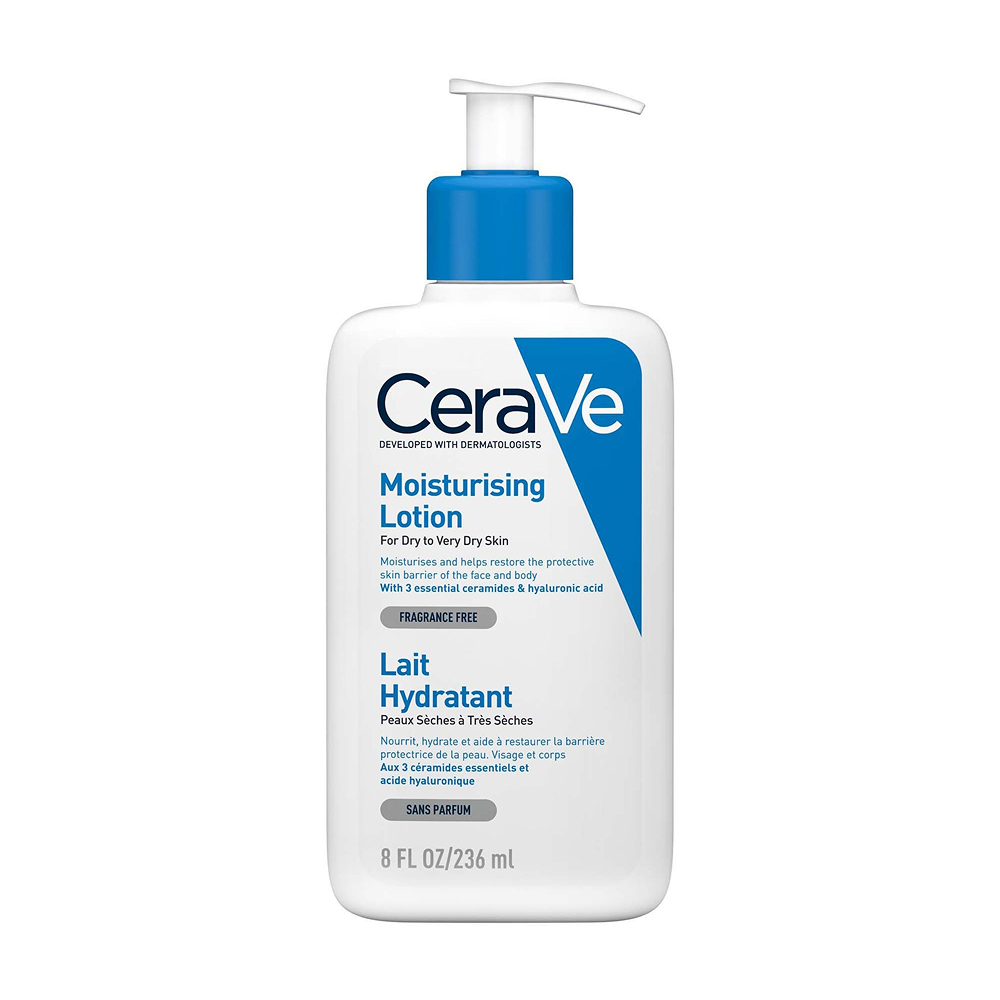 CeraVe Feuchtigkeitsspendende Lotion für trockene bis sehr trockene Haut 236 ml