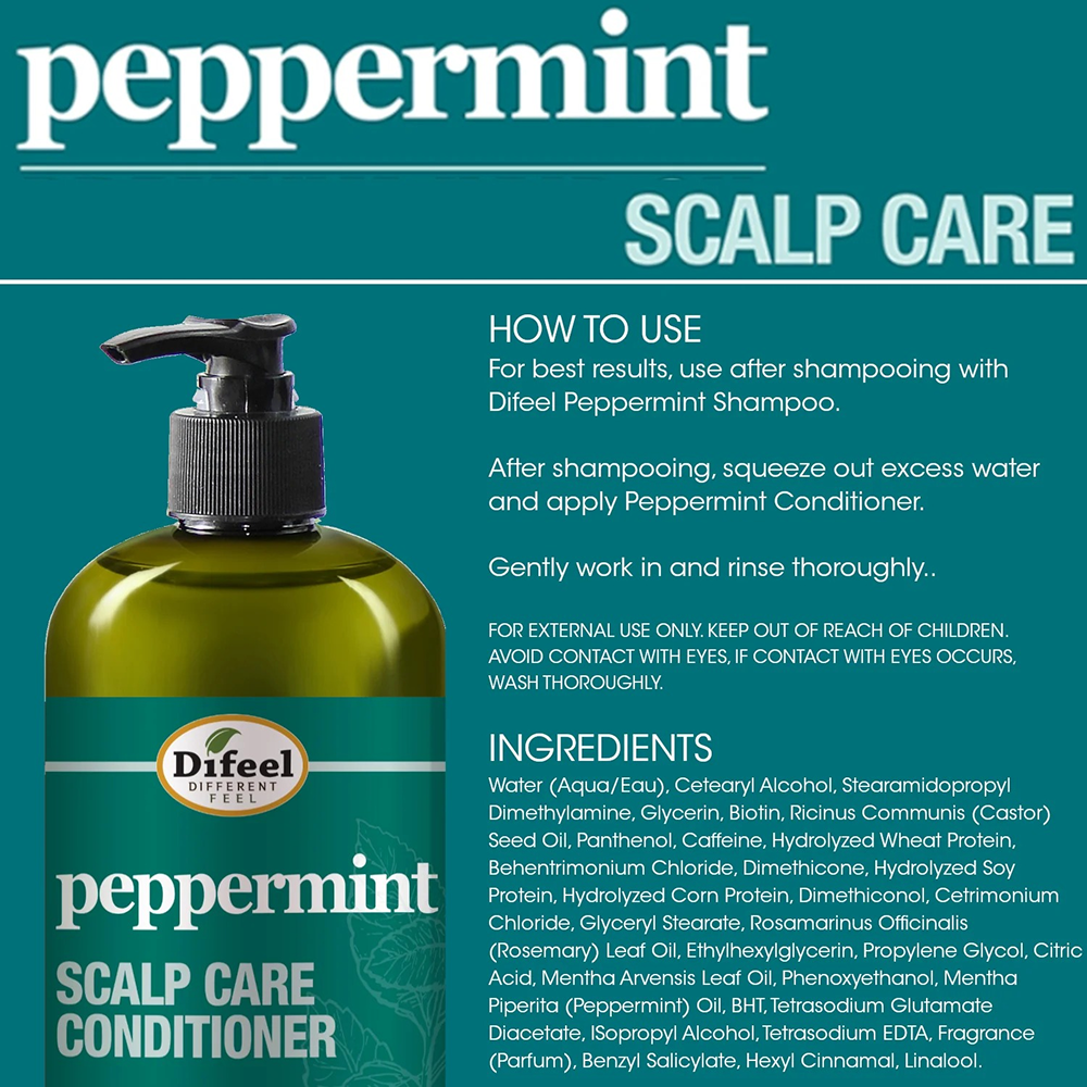 Difeel Peppermint Scalp Care Conditioner 12oz-All-Aladin Beauty