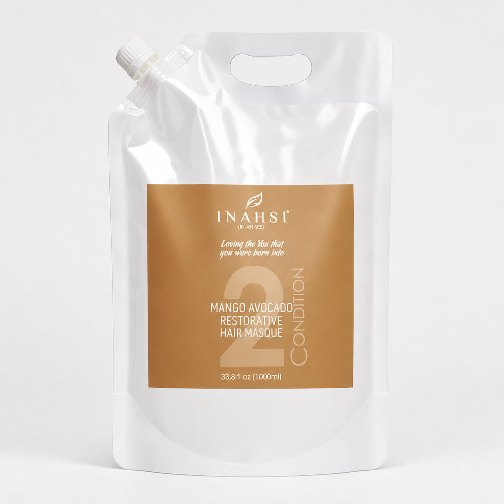 Inahsi Naturals Mango-Avocado aufbauende Haarmaske