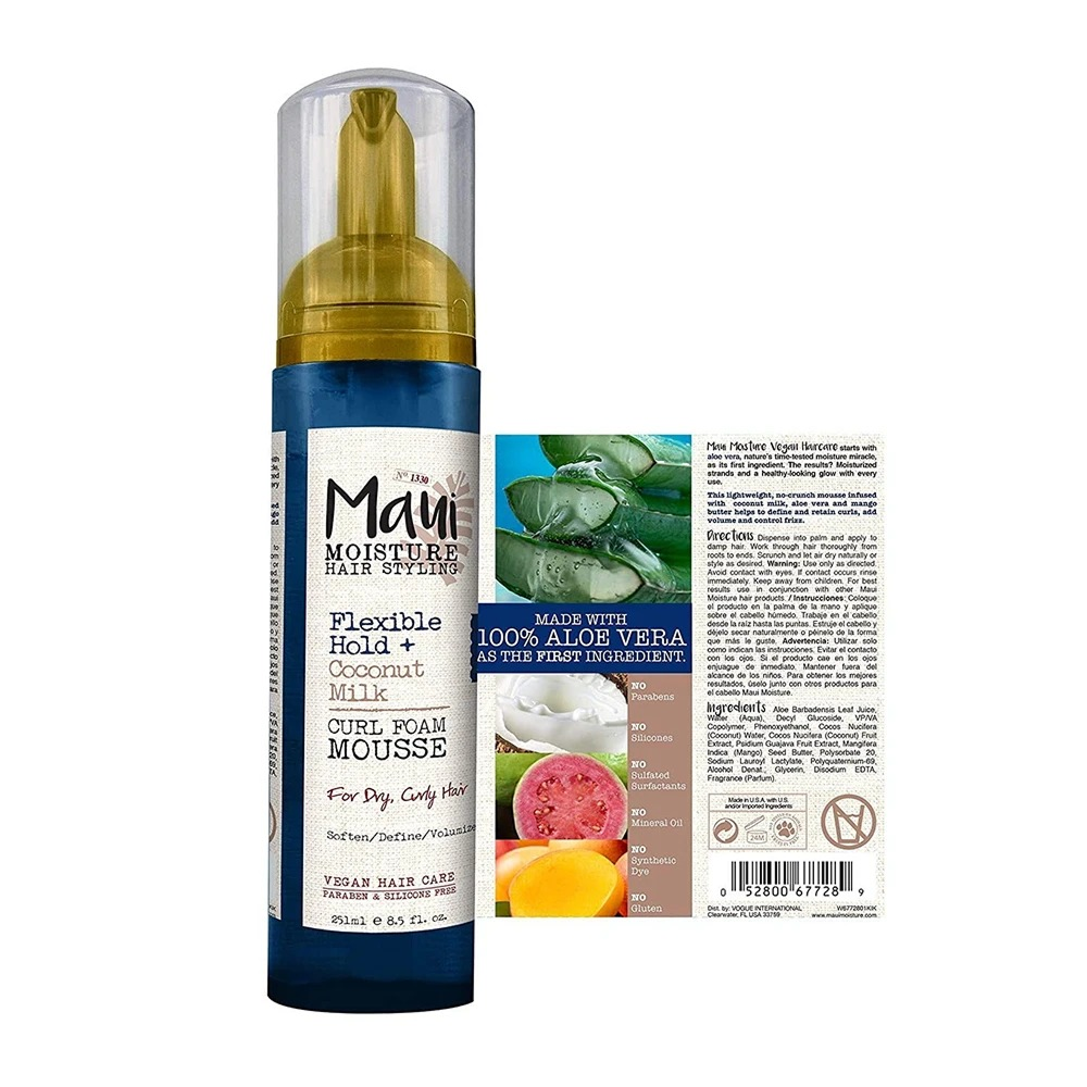 Maui Moisture Curl Quench Coconut Milk Curl Mousse 8.5oz-All-Aladin Beauty