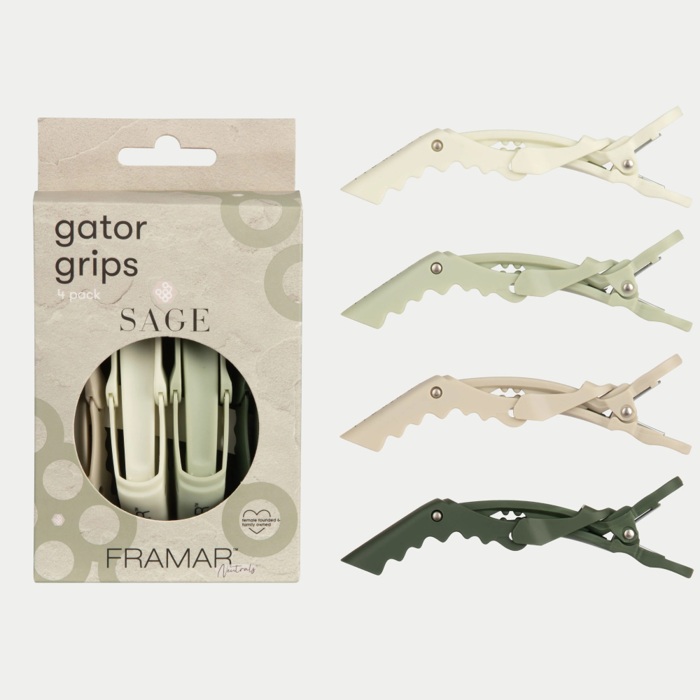 Framar Gator Grips Neutrals Salbeigrün 4er-Pack