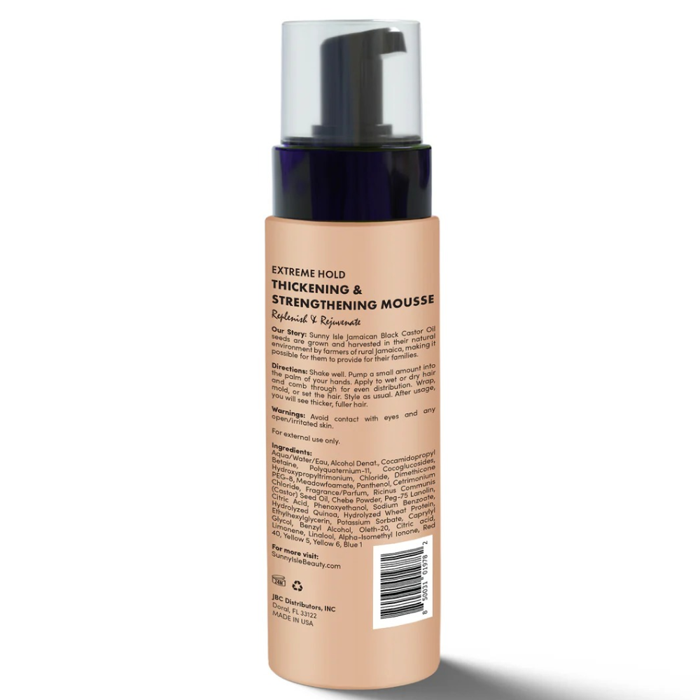 Sunny Isle Pure Chebe Extreme Hold Thickening & Strengthening Mousse 236ml-All-Aladin Beauty