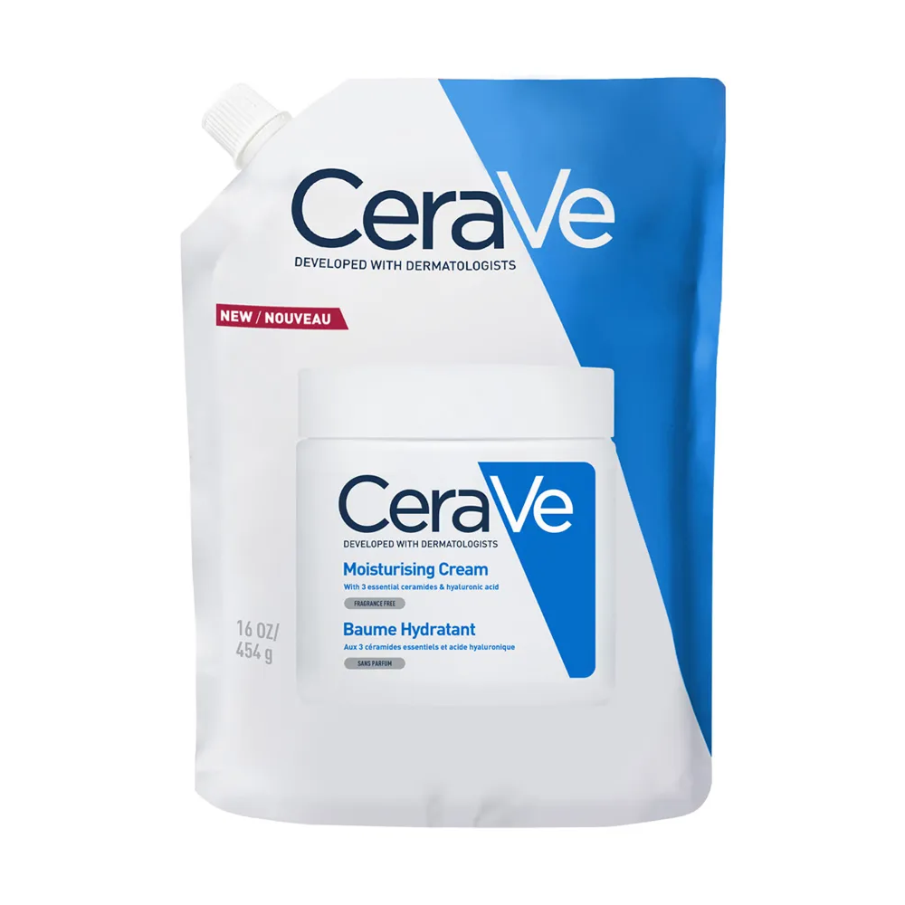 CeraVe Feuchtigkeitscreme für trockene bis sehr trockene Haut - Feuchtigkeitsspendende Creme 454g