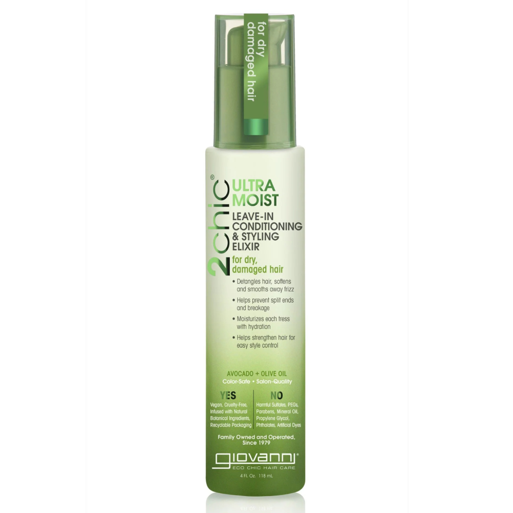 Giovanni 2Chic Ultra Moist Feuchtigkeitsspendendes Leave-in Pflege- & Styling-Elixier 118ml