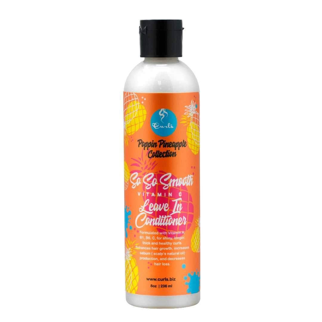 Curls Poppin Pineapple So So Smooth Vitamin C Leave In Acondicionador 236ml - Aladin Beauty