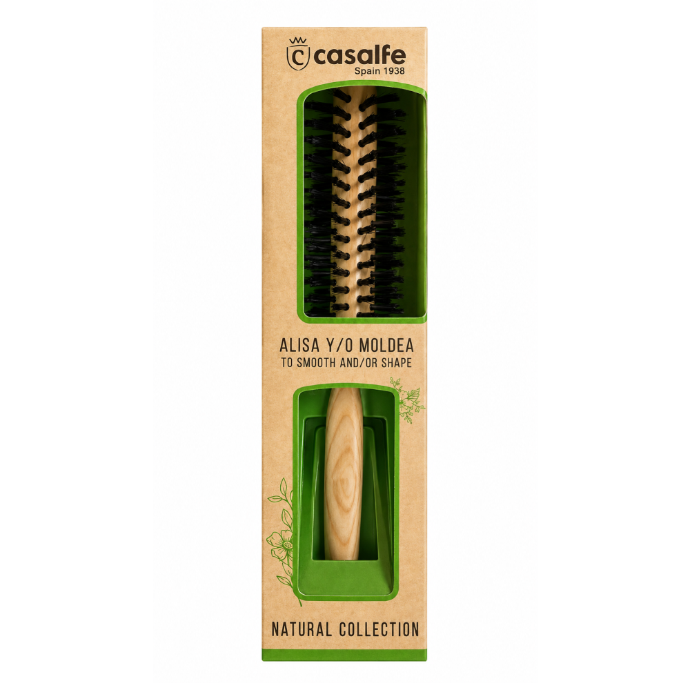 Casalfe Wooden Round Brushes Boar Bristles