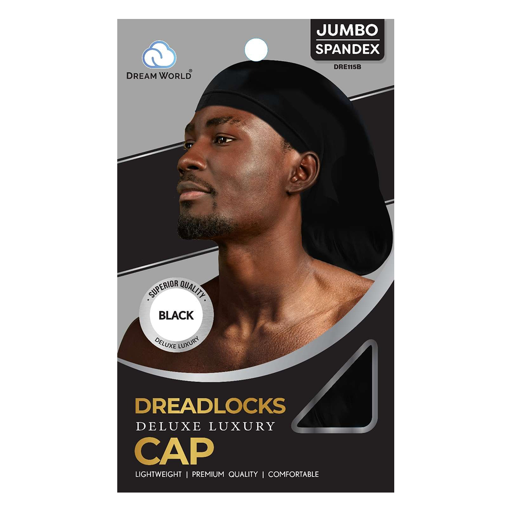 Dream World U-Dreadlocks Cap Jumbo Schwarz