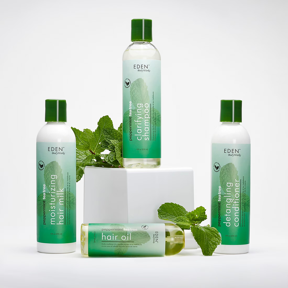 Eden Bodyworks Peppermint Tea Tree Moisturizing Hair Milk 8oz-Hair Perm Lotion-Aladin Beauty