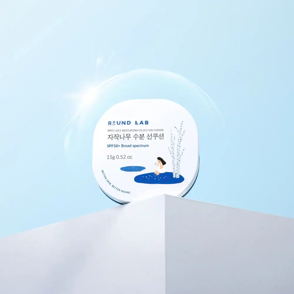 Round Lab Birken Feuchtigkeitsspendendes Sonnenschutz-Kissen SPF 50+ 15g