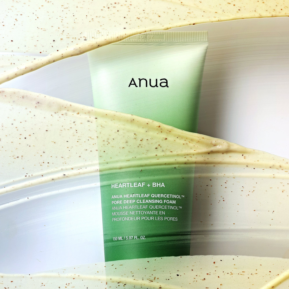 Anua Heartleaf Quercetinol Pore Deep Cleansing Foam 150ml-Face Wash-Aladin Beauty