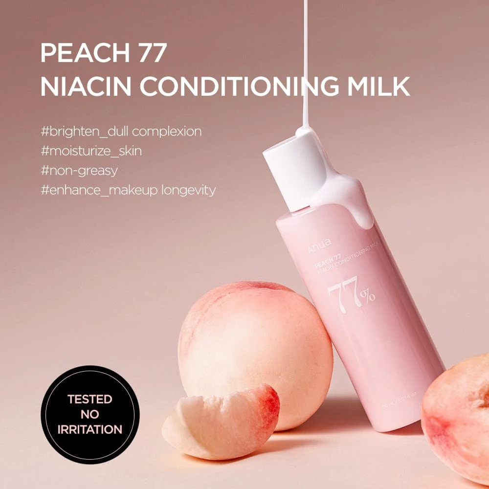 ANUA Peach 77% Niacin Conditioning Milk 150ml-Collagen Glow Moisturizer-Aladin Beauty