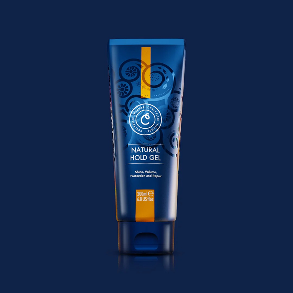 CurlyEllie Intensives natürliches Halt Haar-Gel 200ml