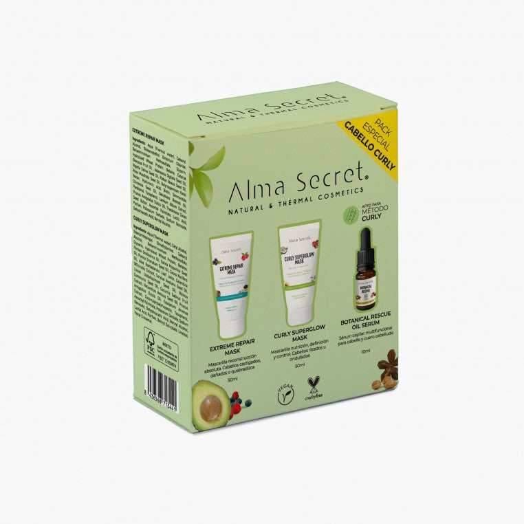Alma Secret Pack Regalo Minis: Curly & Extreme & Botanical Rescue
