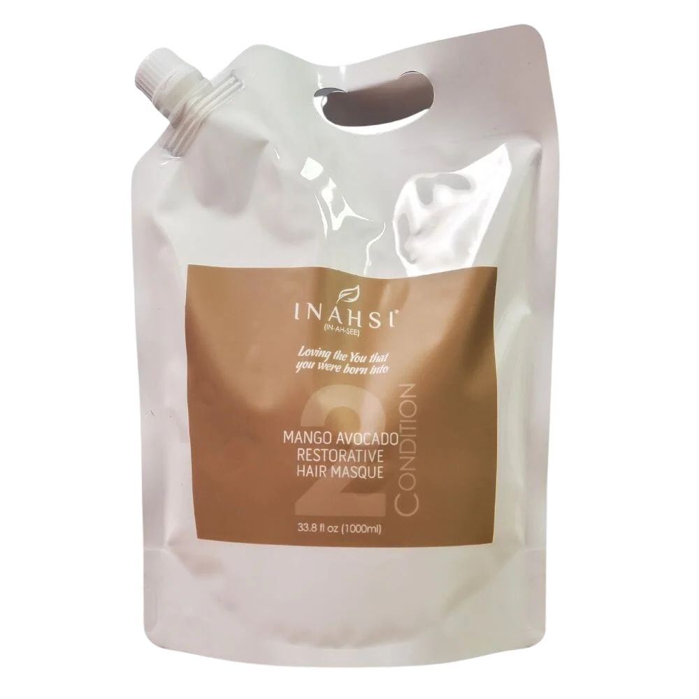 Inahsi Naturals Mango-Avocado aufbauende Haarmaske