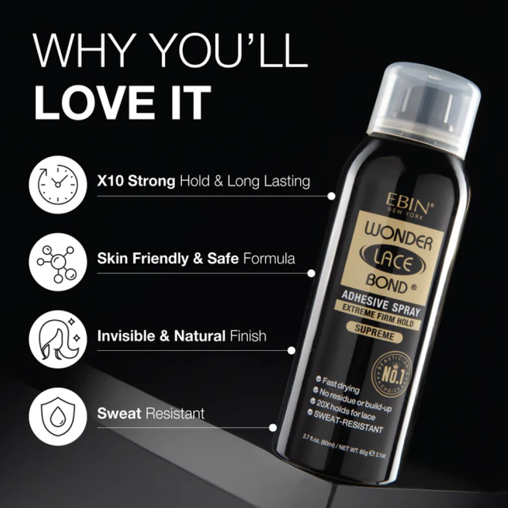 Ebin Wonder Bond Spray Supreme-Lace Bond Spray-Aladin Beauty