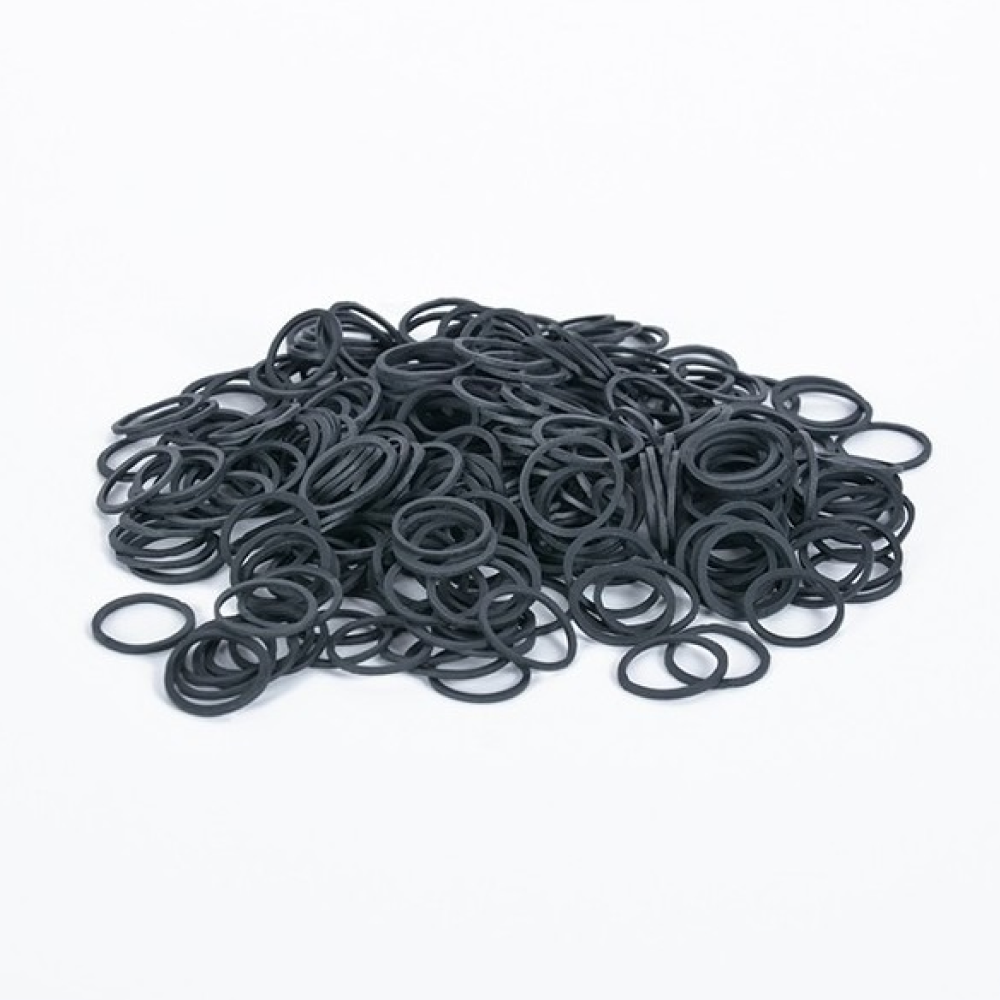 Bifull Gummibänder Schwarz 30mm 40 Stück