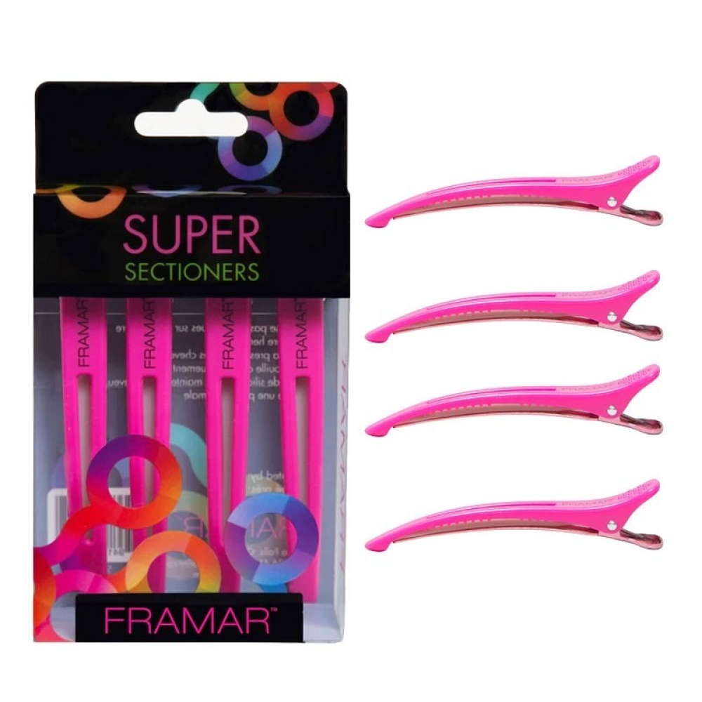Framar Gummi-Haarspangen 4er-Pack