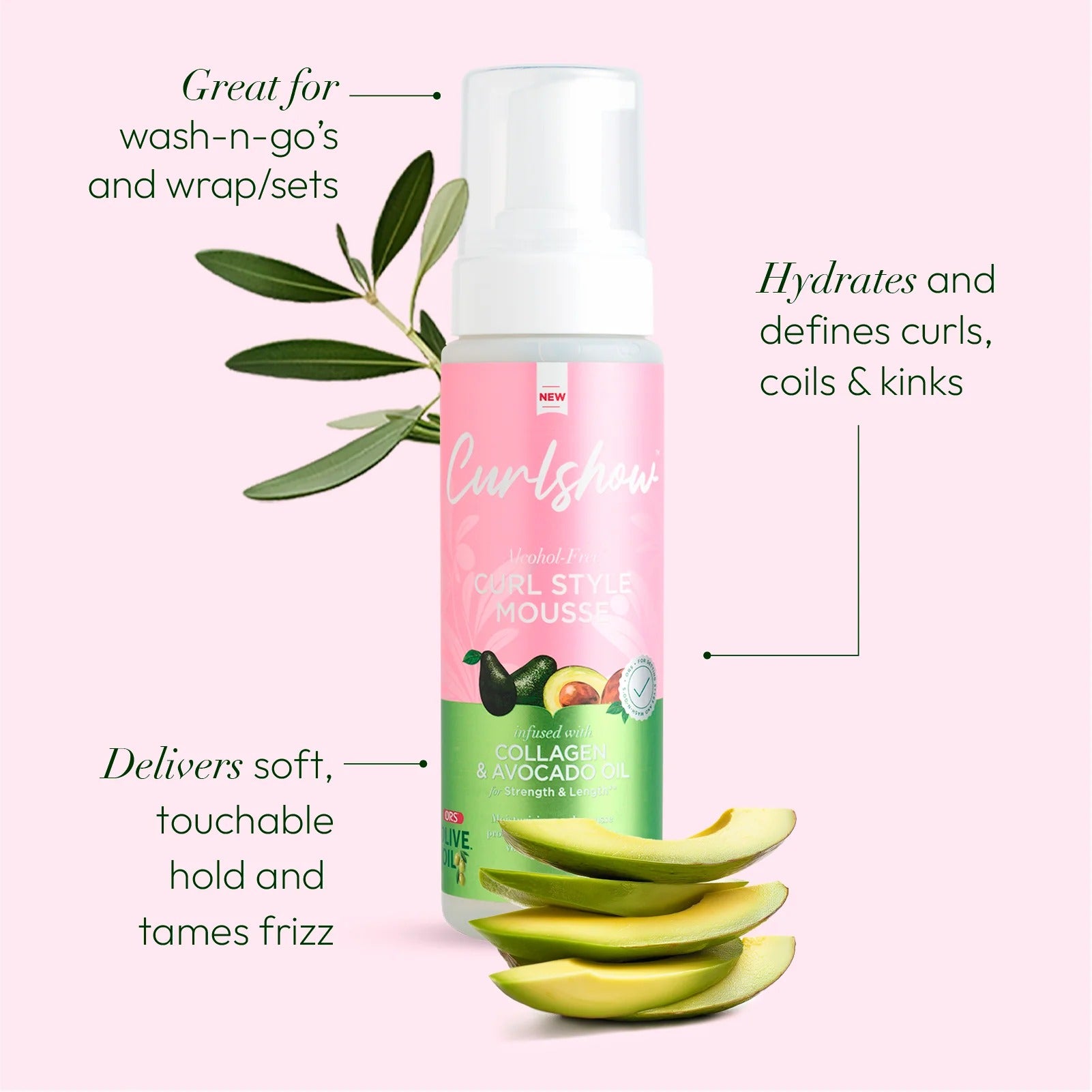 Ors Curlshow Curl Style Mousse 7oz-All-Aladin Beauty