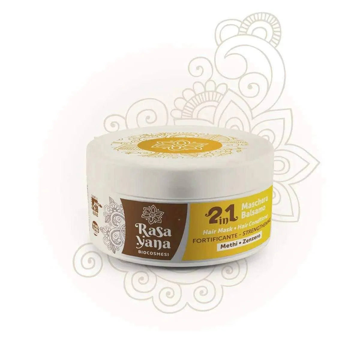 Rasayana Biocosmesi 2in1 Maschera Balsamo Hair Conditioner Fortificante - Aladin Beauty