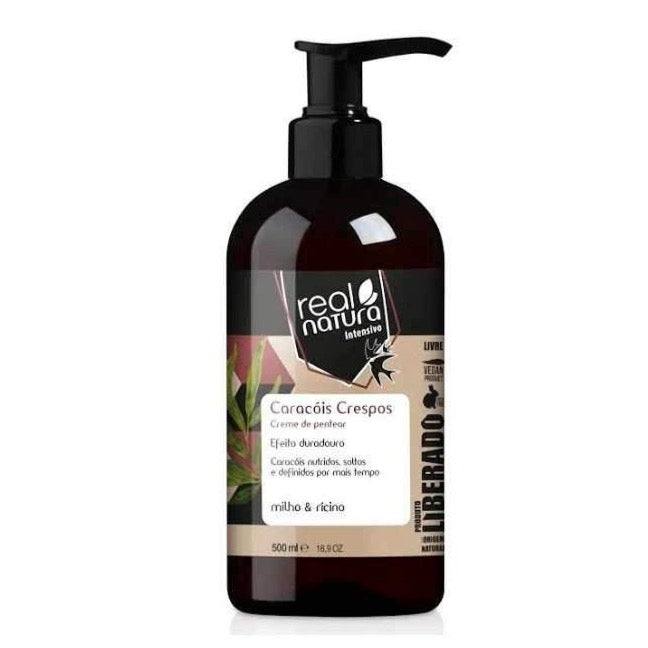 Real Natura Caracóis Crespos Creme de Pentear 500ml - Aladin Beauty