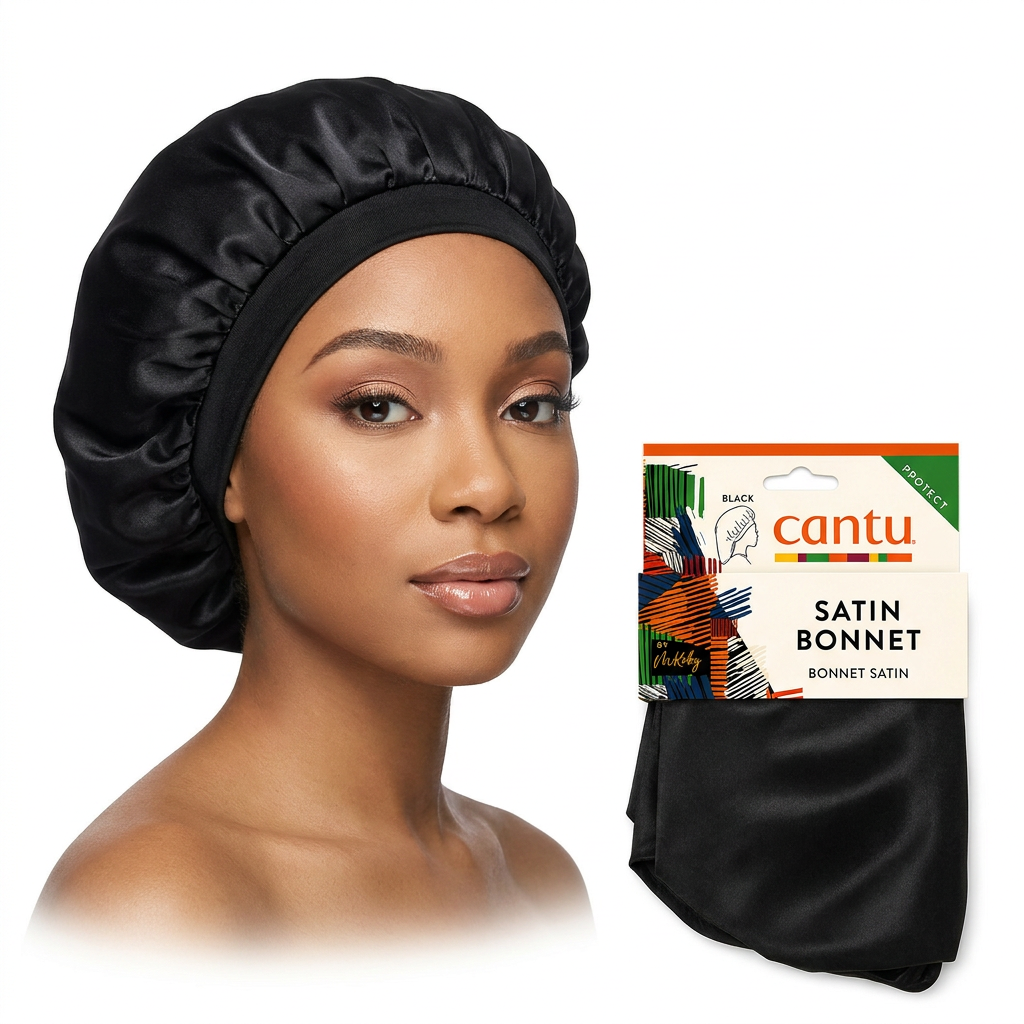 Cantu Satin Bonnet Black Classic