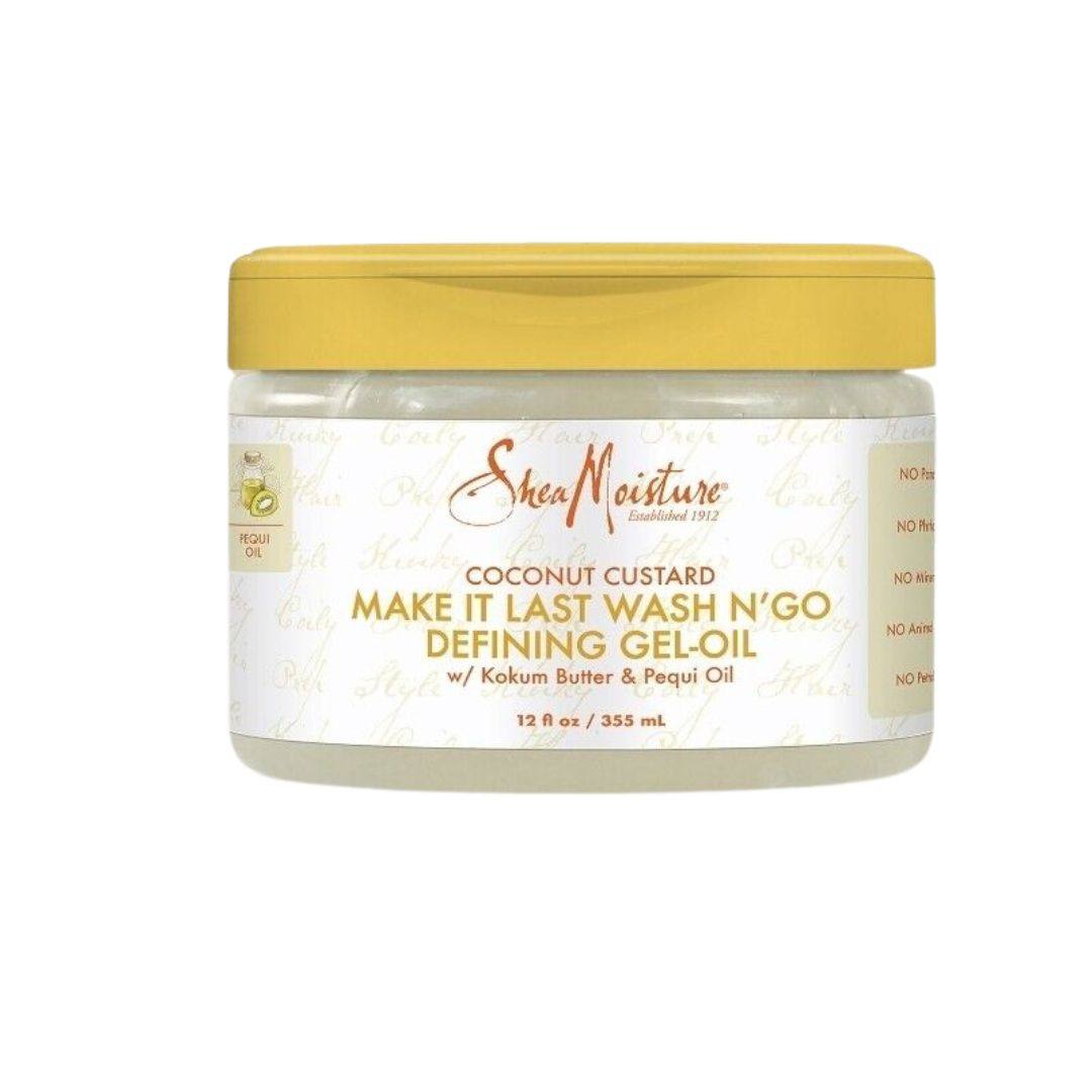 Shea Moisture Coconut Custard Make It Last Wash N' Go Defining Gel Oil 355ml - Aladin Beauty
