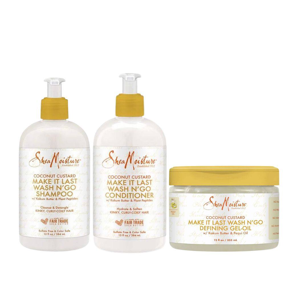 Shea Moisture Coconut Custard Make It Last Wash N´ Go Pack